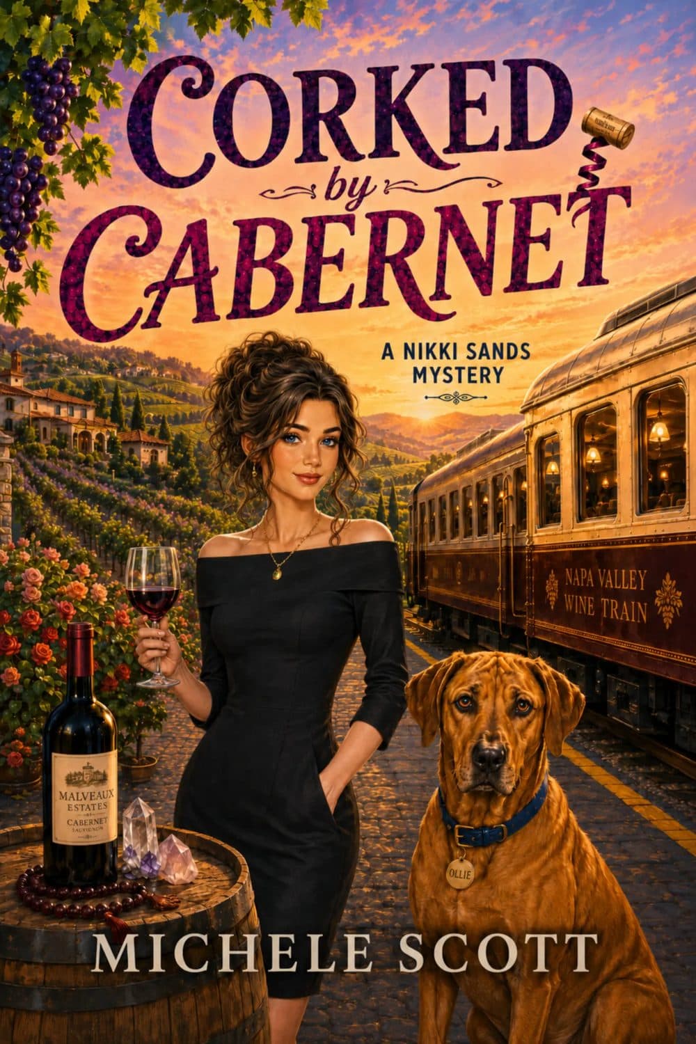 Corked by Cabernet — The Nikki Sands Wine Mysteries by Michele Scott