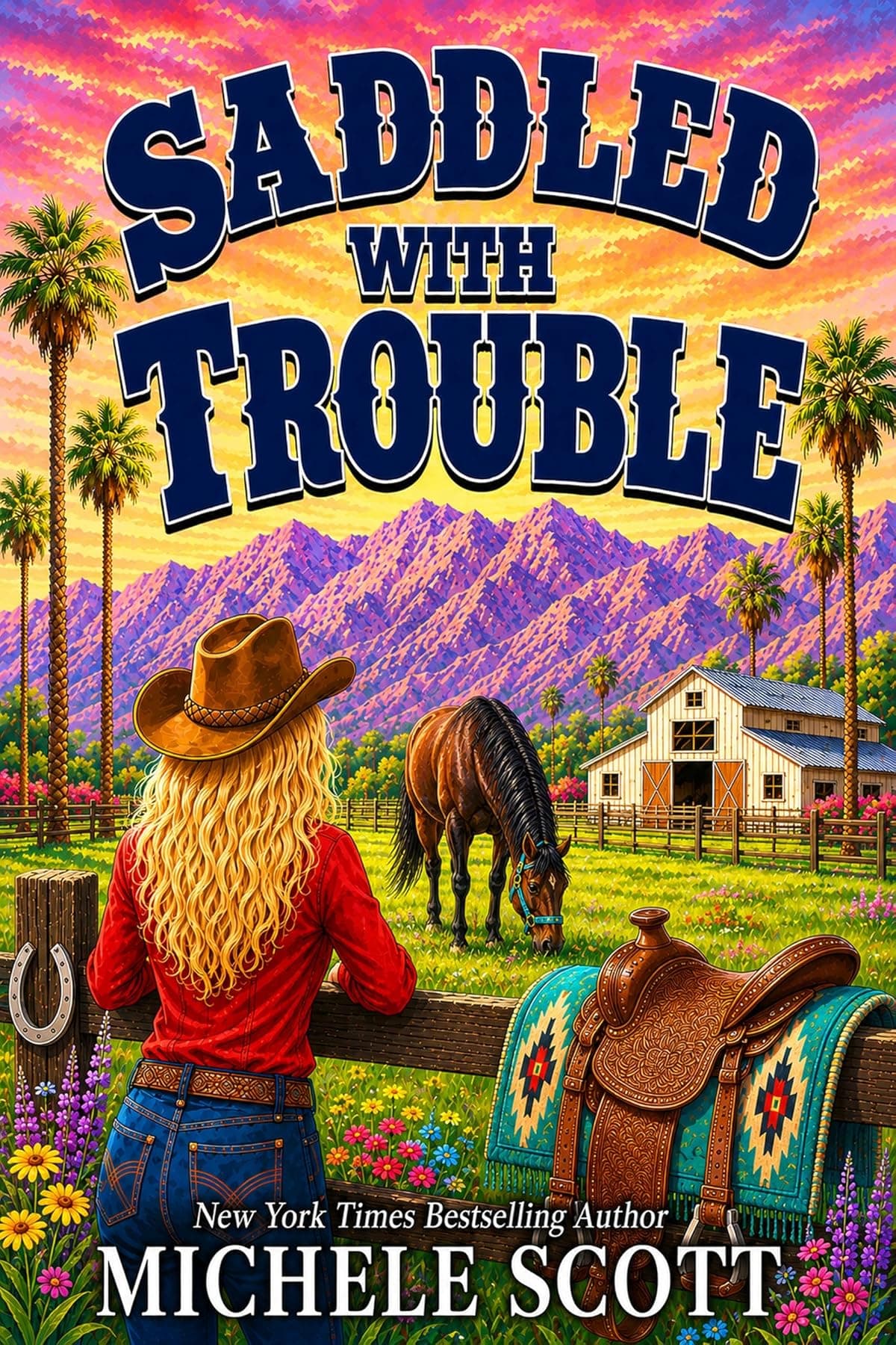 Saddled with Trouble — Michaela Bancroft Mysteries by Michele Scott